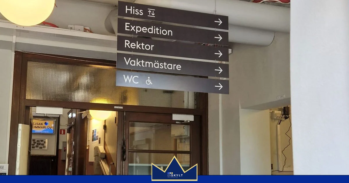 Wayfinding – Skyltar inomhus